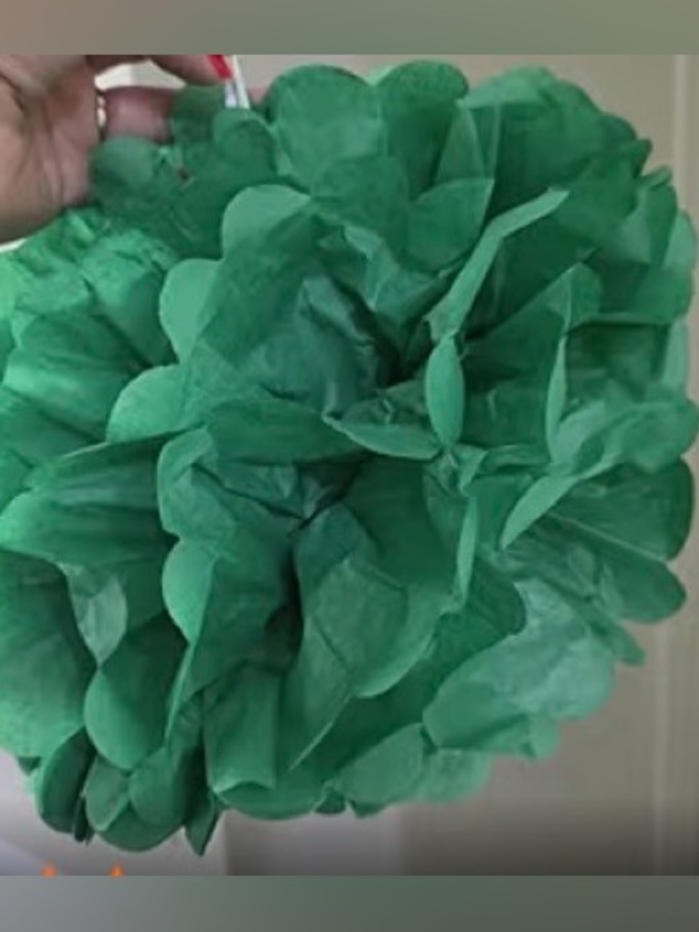 Tissue Paper Pom Pom Flowers 10” Decorations  DIY Accent Art Craft 7 PCS